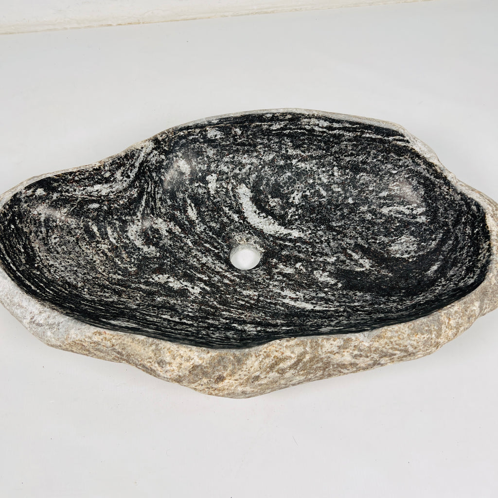 Serpentine Streams River Stone Sink