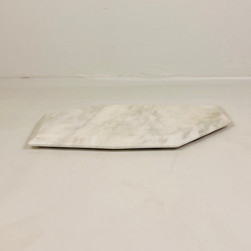 Irregular Marble Light Grey Tray