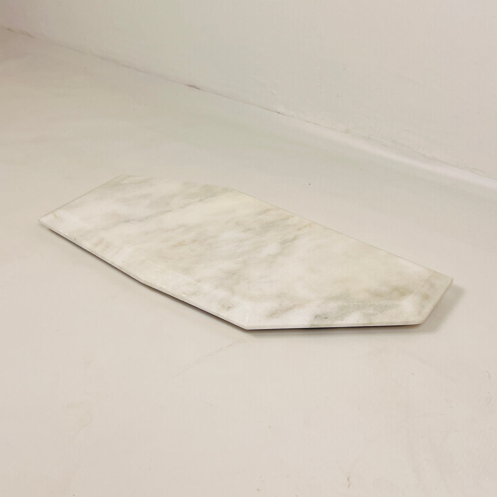 Irregular Marble Light Grey Tray