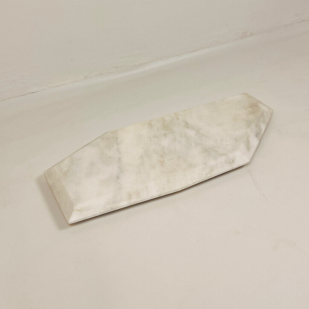 Irregular Marble Light Grey Tray