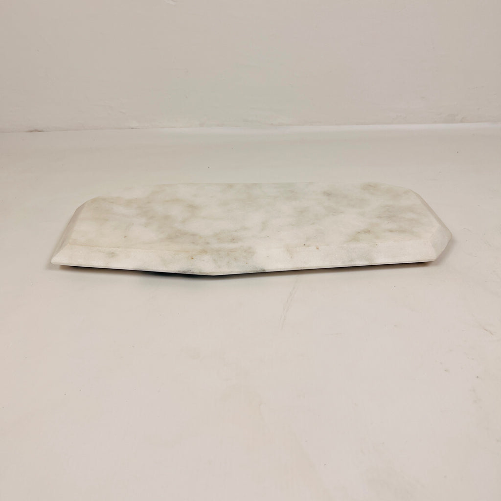 Irregular Marble Splotched Grey Tray