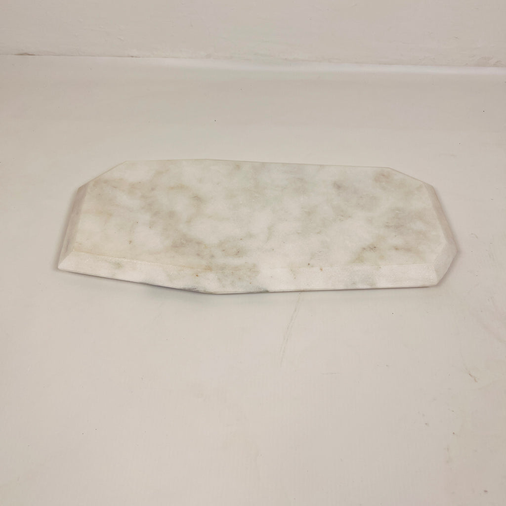 Irregular Marble Splotched Grey Tray