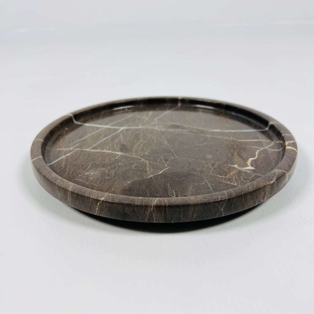 Panther Brown Marble Plate