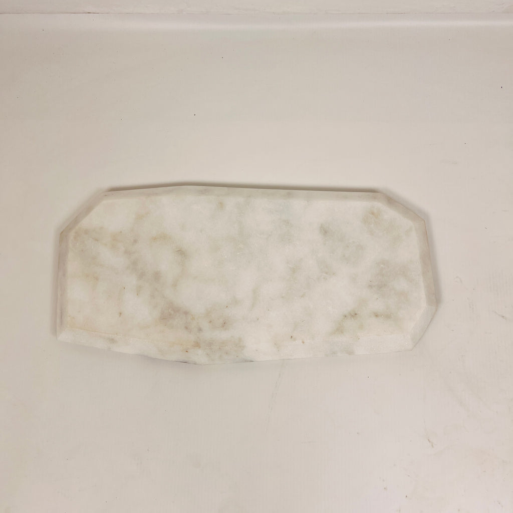 Irregular Marble Splotched Grey Tray