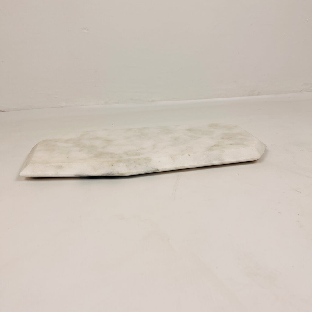 Irregular Marble Splotched Grey Tray