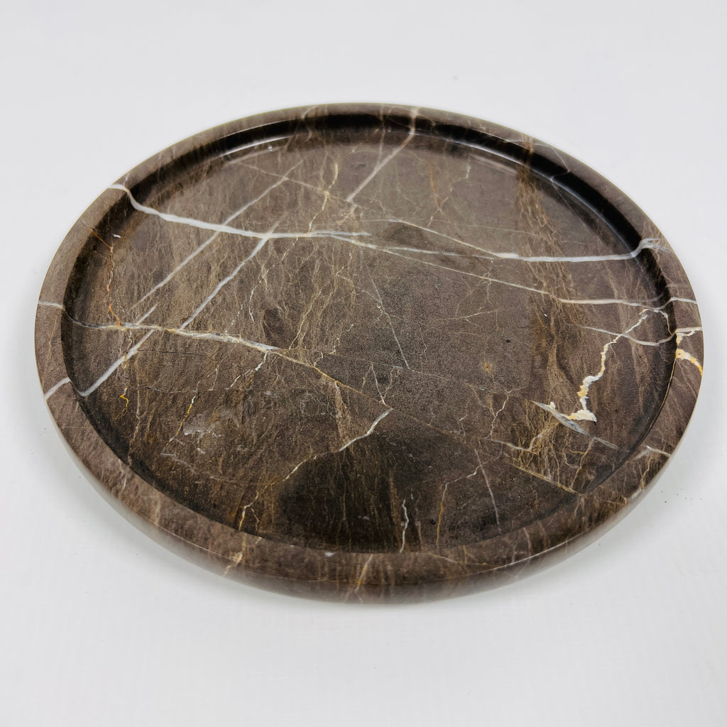 Panther Brown Marble Plate