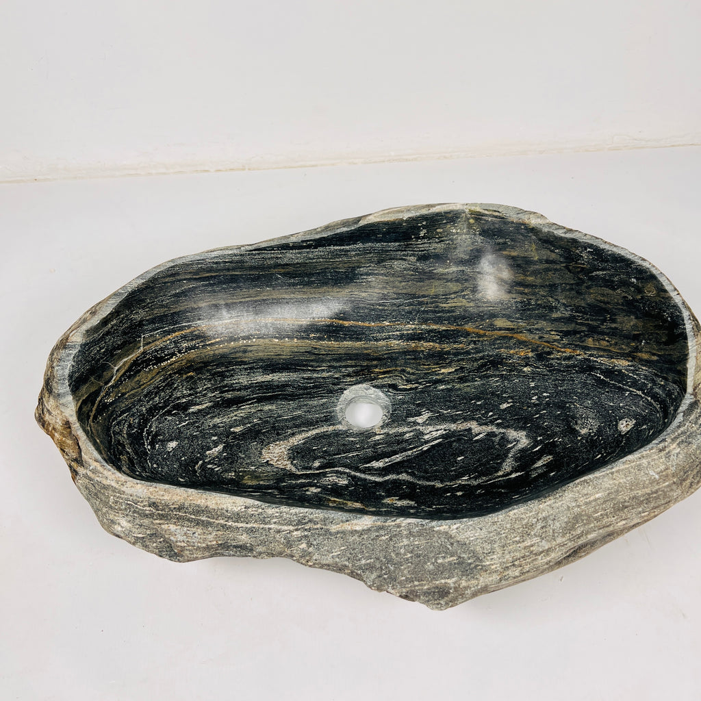 Textured Revolve River Stone Sink