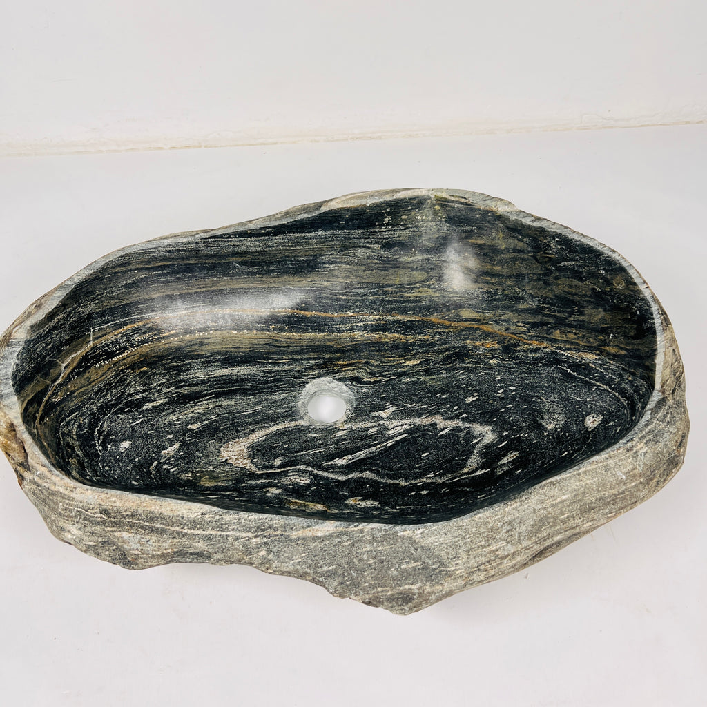 Textured Revolve River Stone Sink