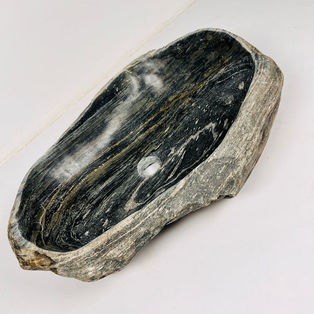 Textured Revolve River Stone Sink