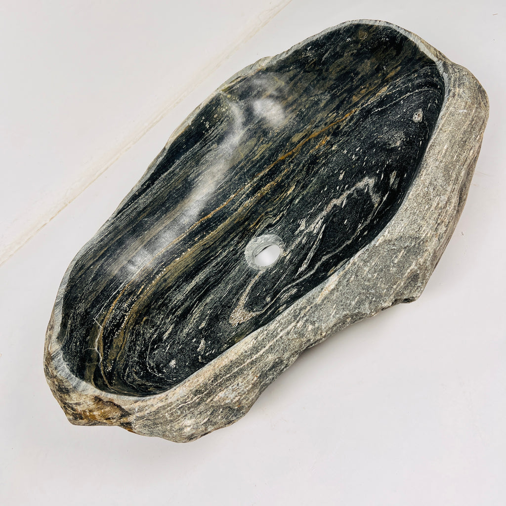 Textured Revolve River Stone Sink