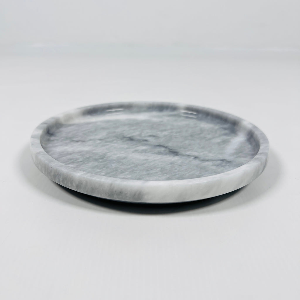 Dark Grey Marble Plate