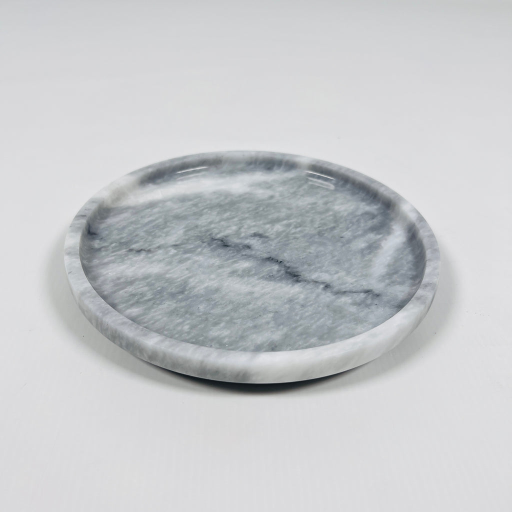 Dark Grey Marble Plate