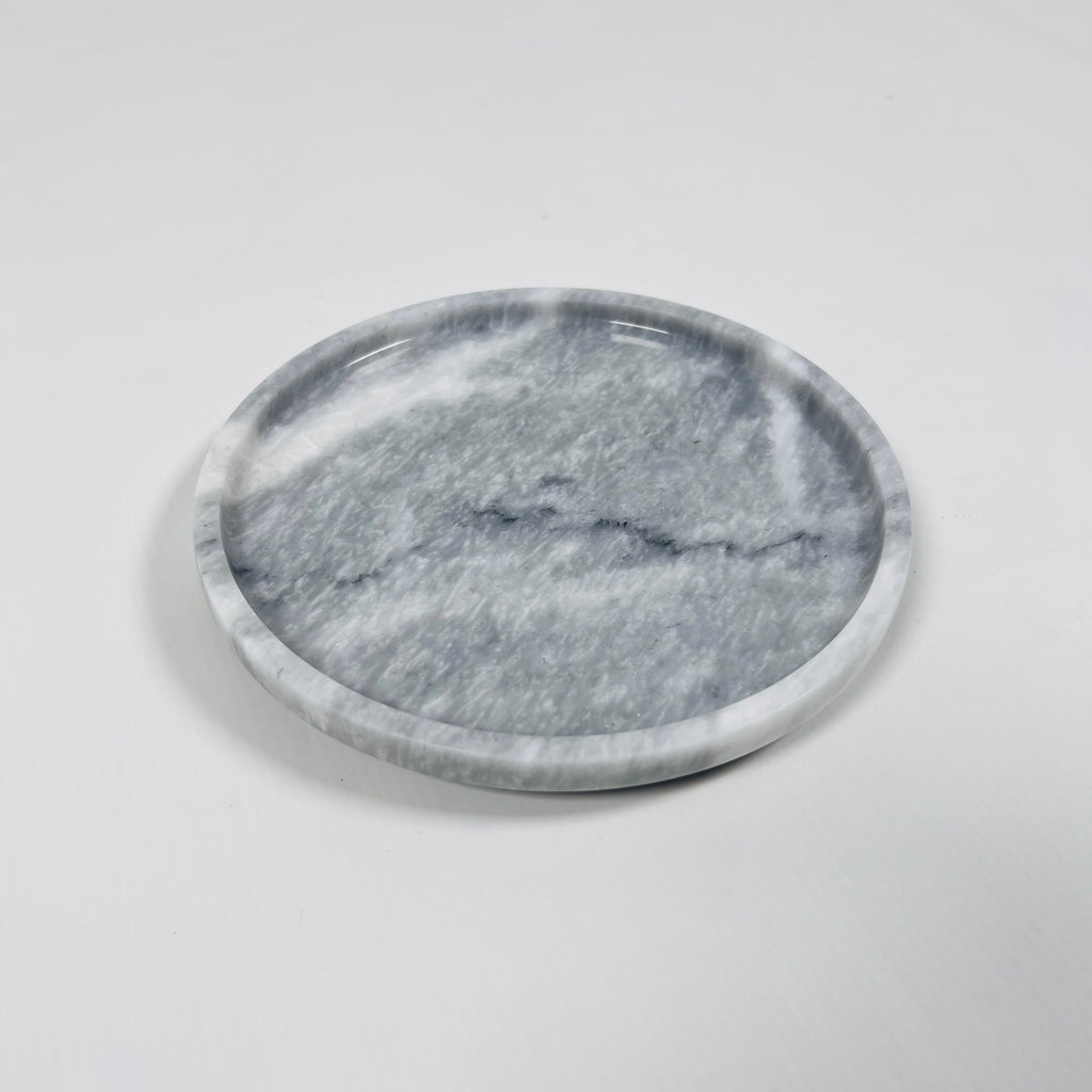 Dark Grey Marble Plate