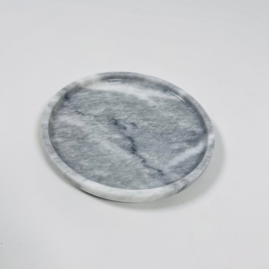 Dark Grey Marble Plate