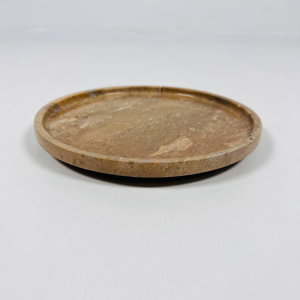 Yellow Travertine Plate