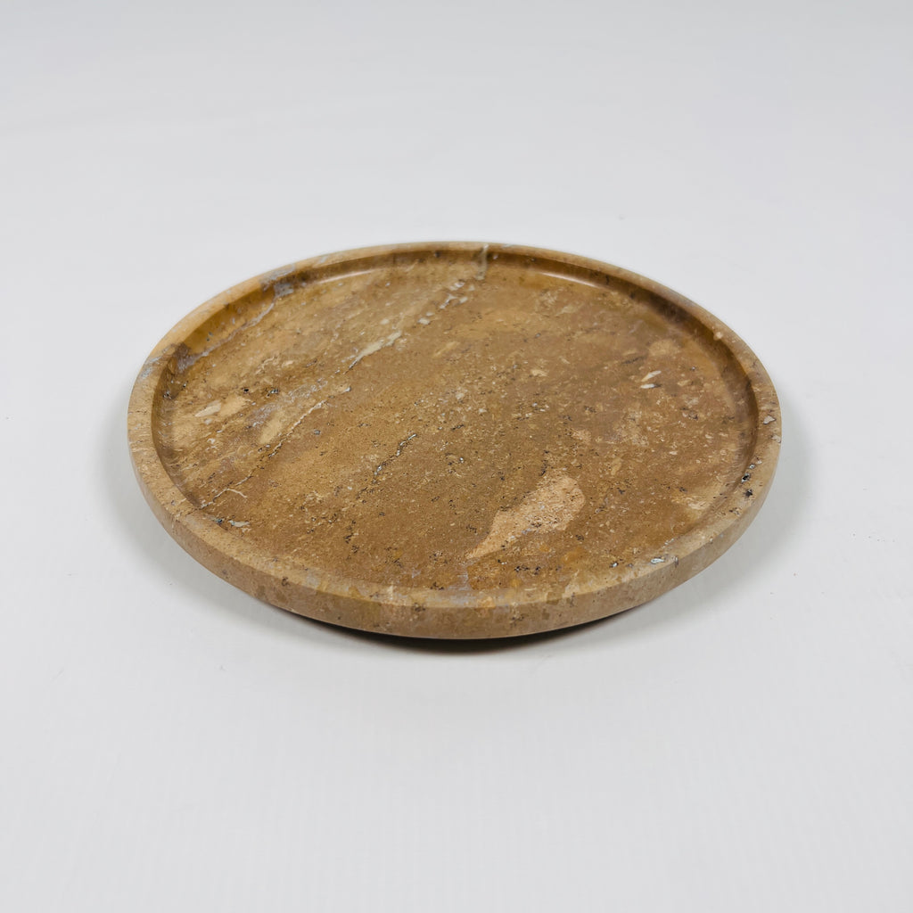 Yellow Travertine Plate