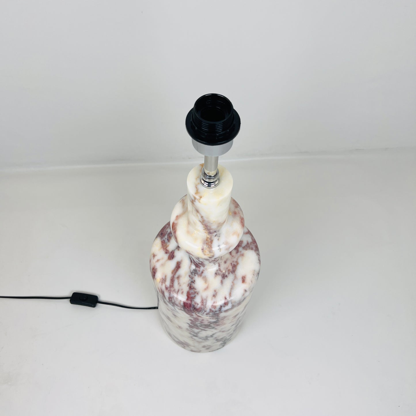 Bottleneck Table Lamp - Red & White