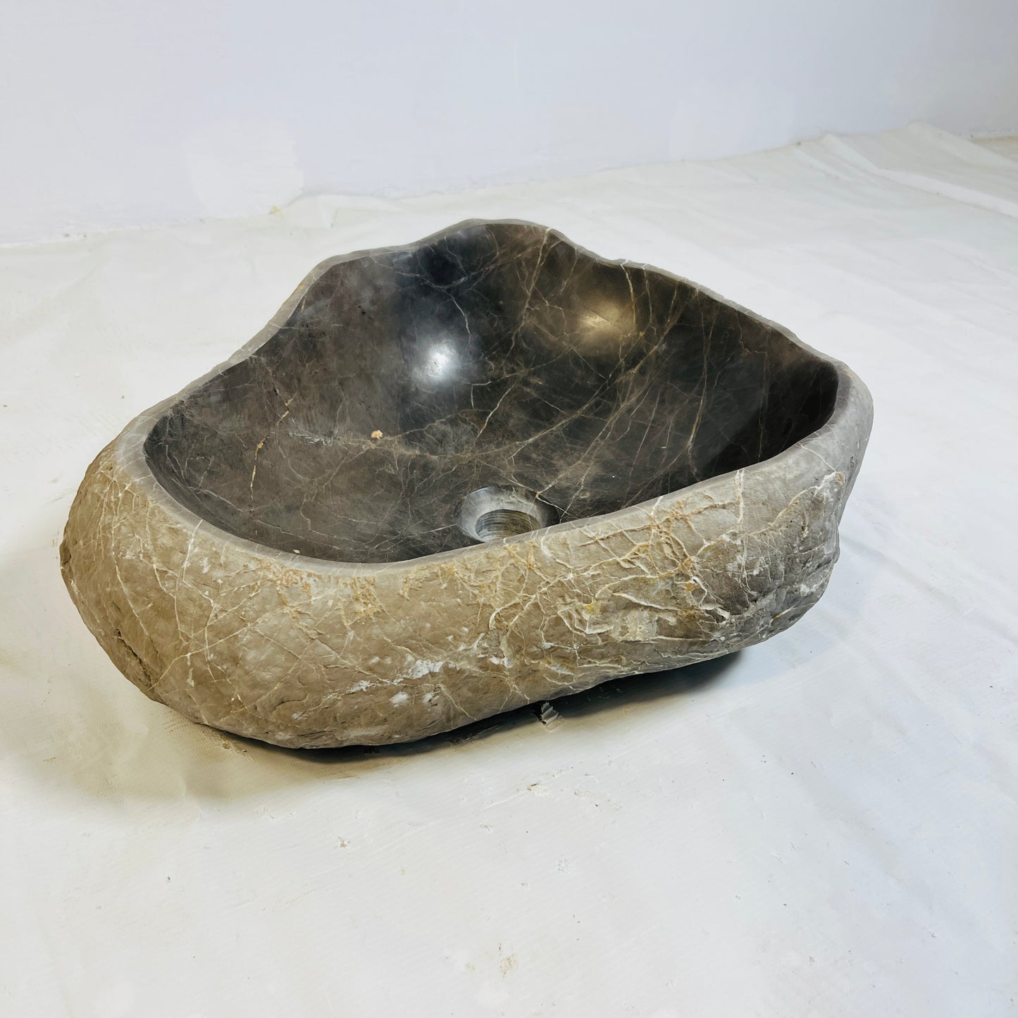 Umber Sink -  River Stone