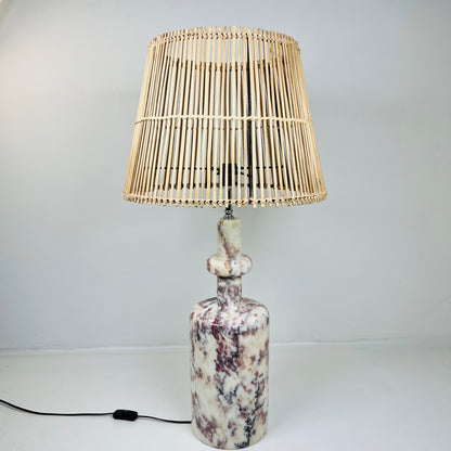 Bottleneck Table Lamp - Red & White