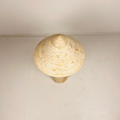 Cone-Head Table Lamp - Travertine