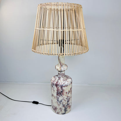Bottleneck Table Lamp - Red & White