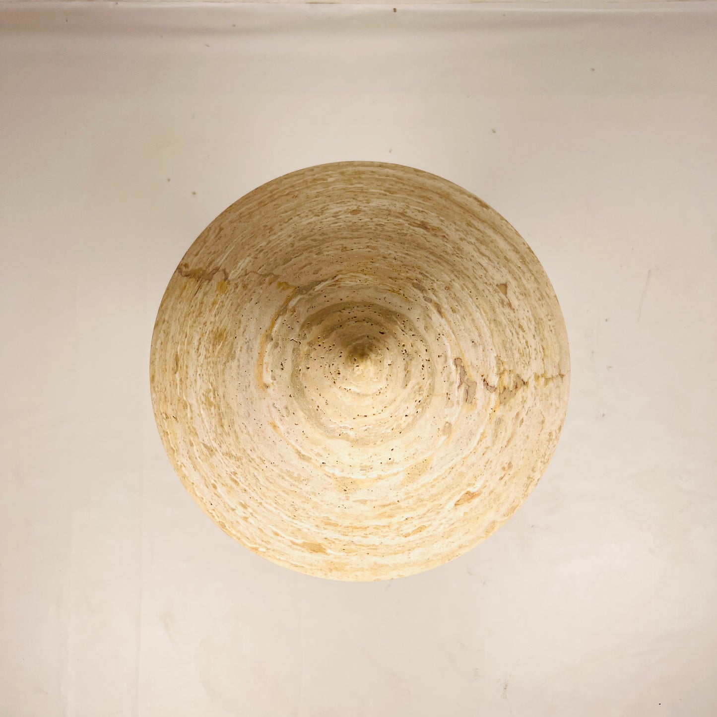 Cone-Head Table Lamp - Travertine