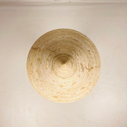 Cone-Head Table Lamp - Travertine