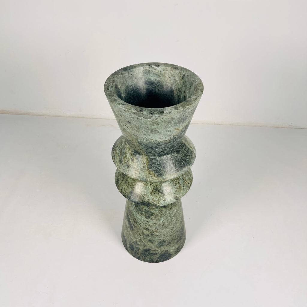 Jungle Green Ringed Vase