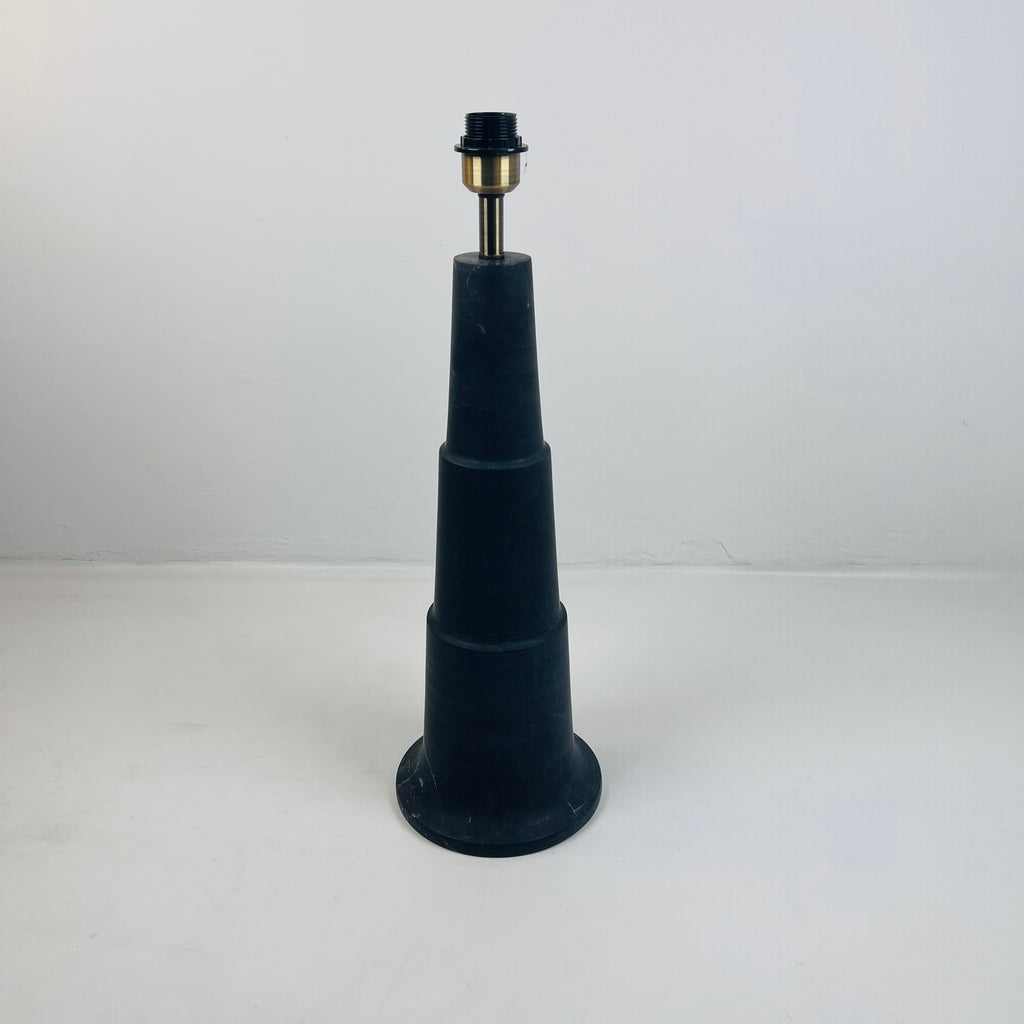 Stepped Black Table Lamp