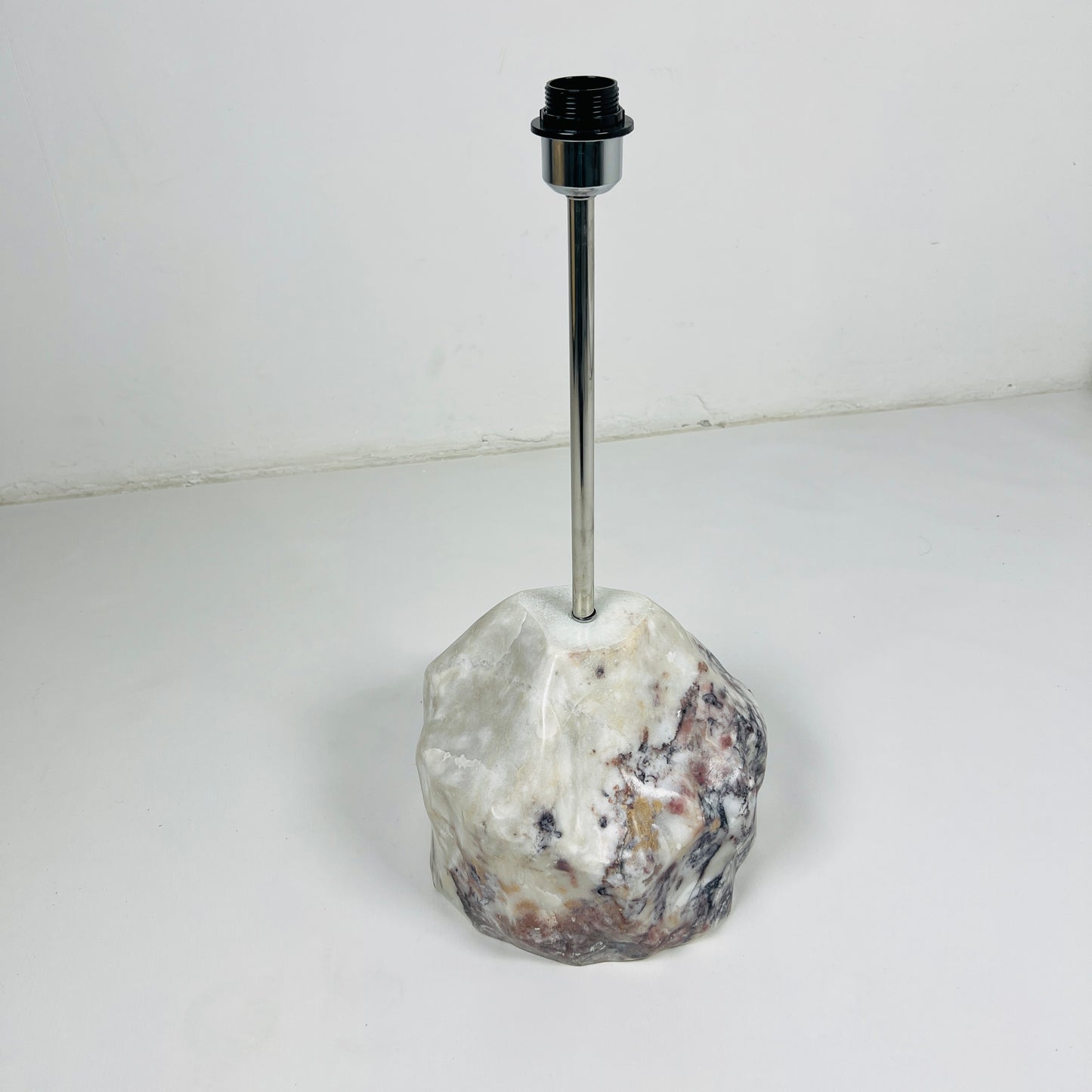 Stone Base Lamp - Red & White