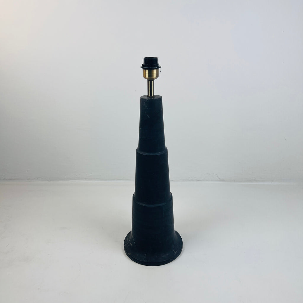 Stepped Black Table Lamp