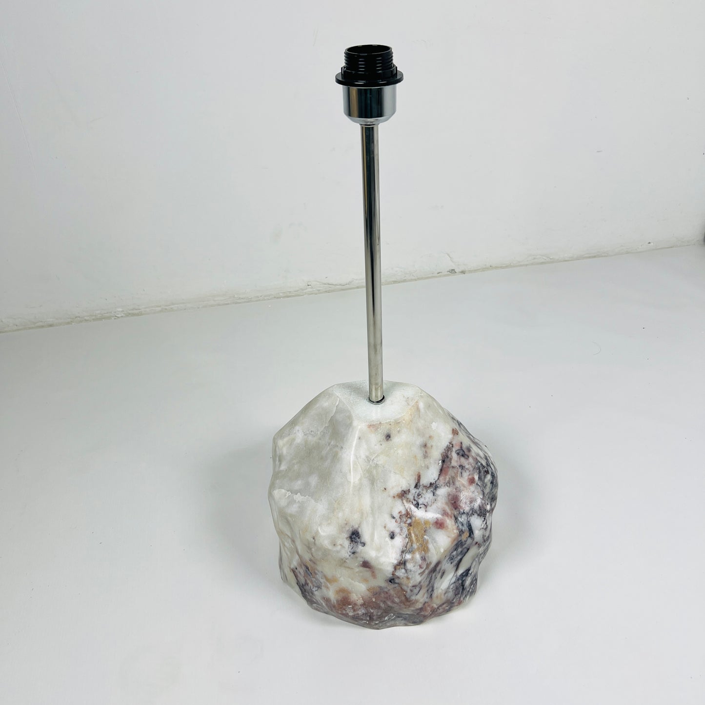 Stone Base Lamp - Red & White
