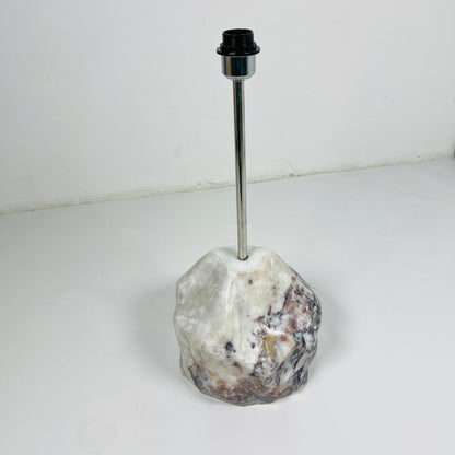 Stone Base Lamp - Red & White