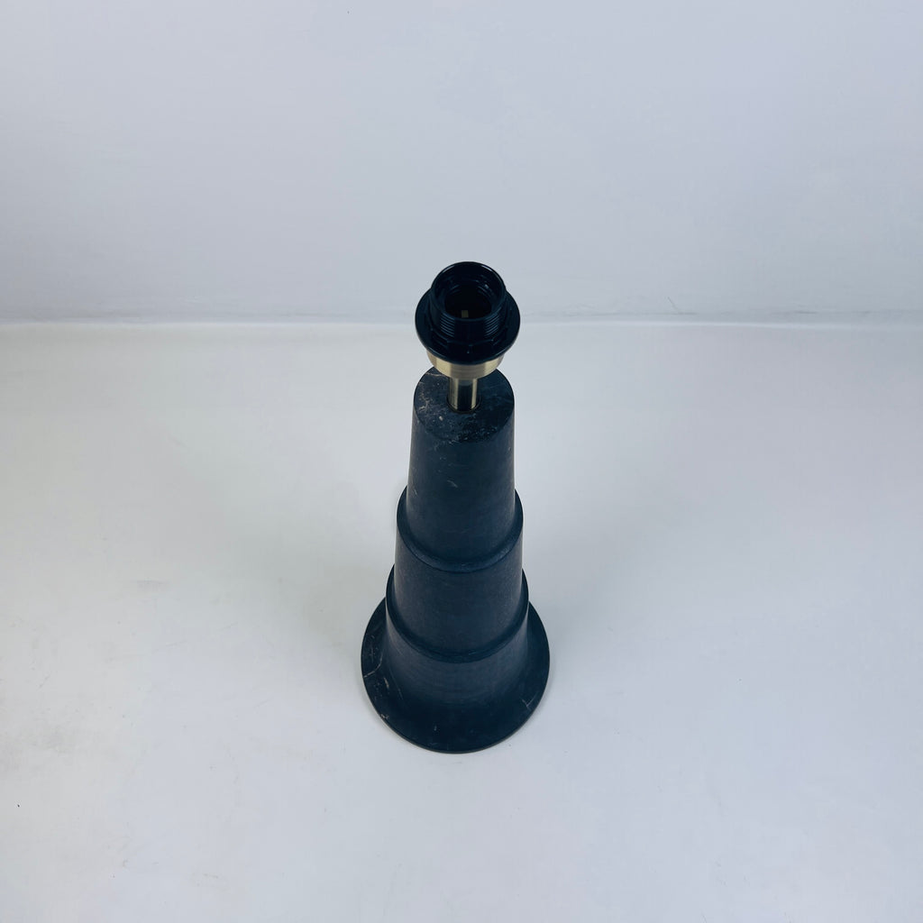 Stepped Black Table Lamp