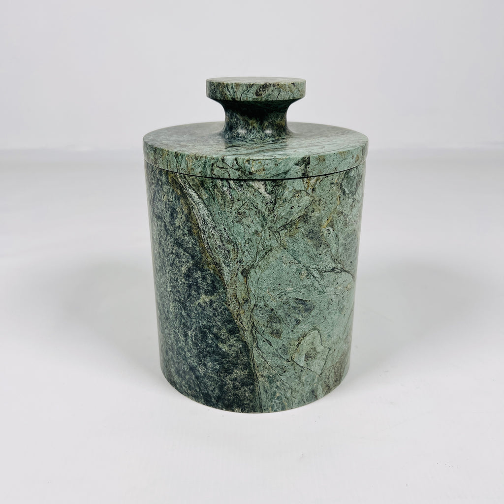 Moss Green Marble Jar