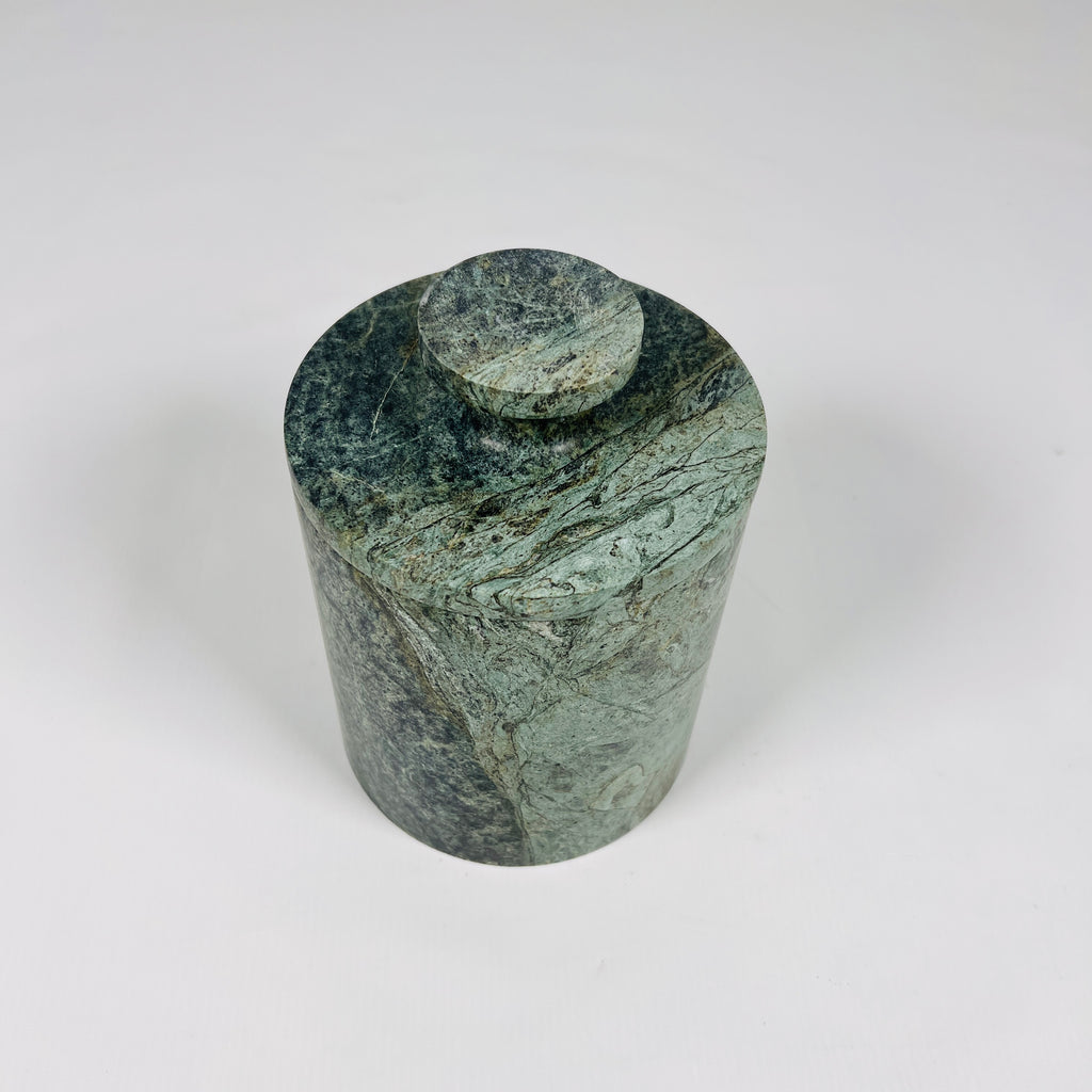 Moss Green Marble Jar