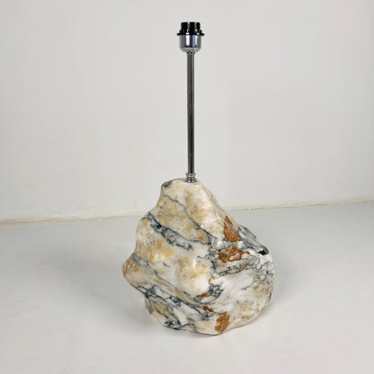 Tall Stone Lamp - Red & White