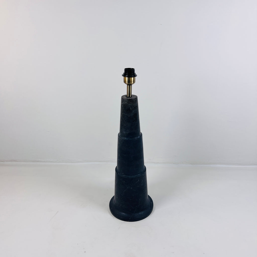 Stepped Black Table Lamp