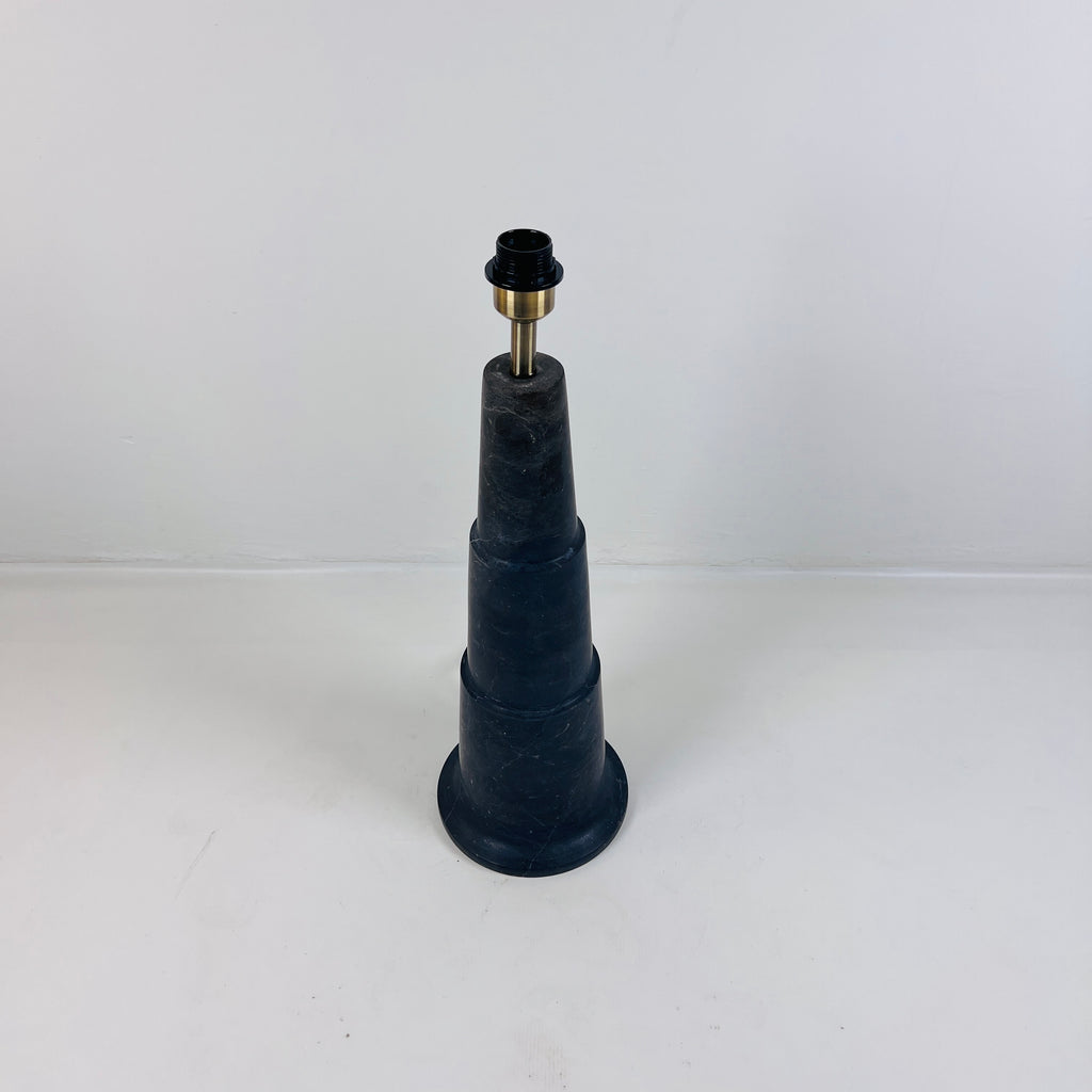 Stepped Black Table Lamp