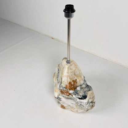 Tall Stone Lamp - Red & White