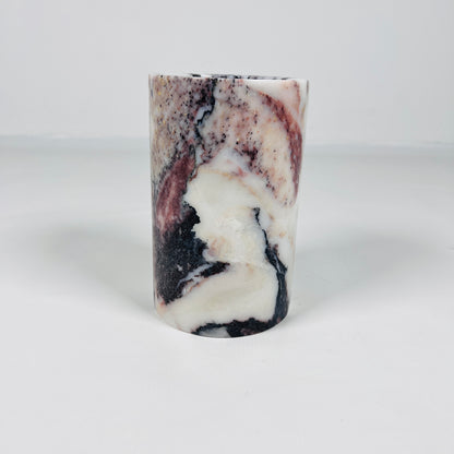 Marble Bottle Holder - -Red & White