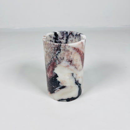 Marble Bottle Holder - -Red & White
