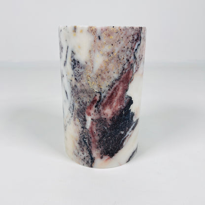 Marble Bottle Holder - -Red & White