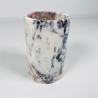 Marble Bottle Holder - -Red & White