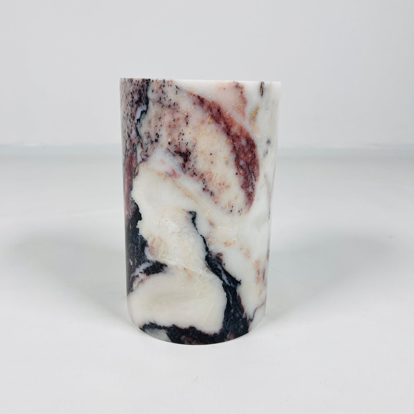 Marble Bottle Holder - -Red & White