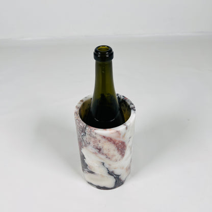 Marble Bottle Holder - -Red & White