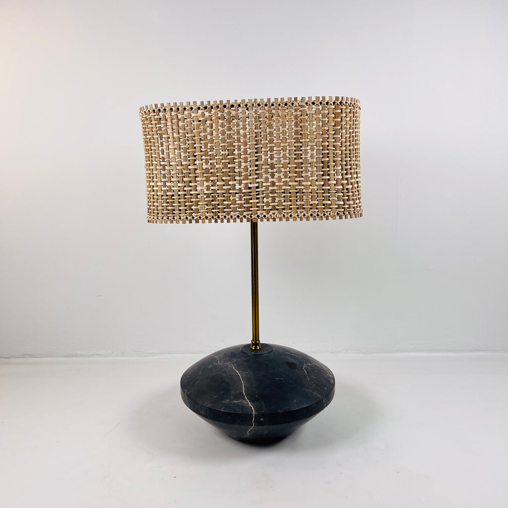 Black Golden Streaked Resort Table Lamp