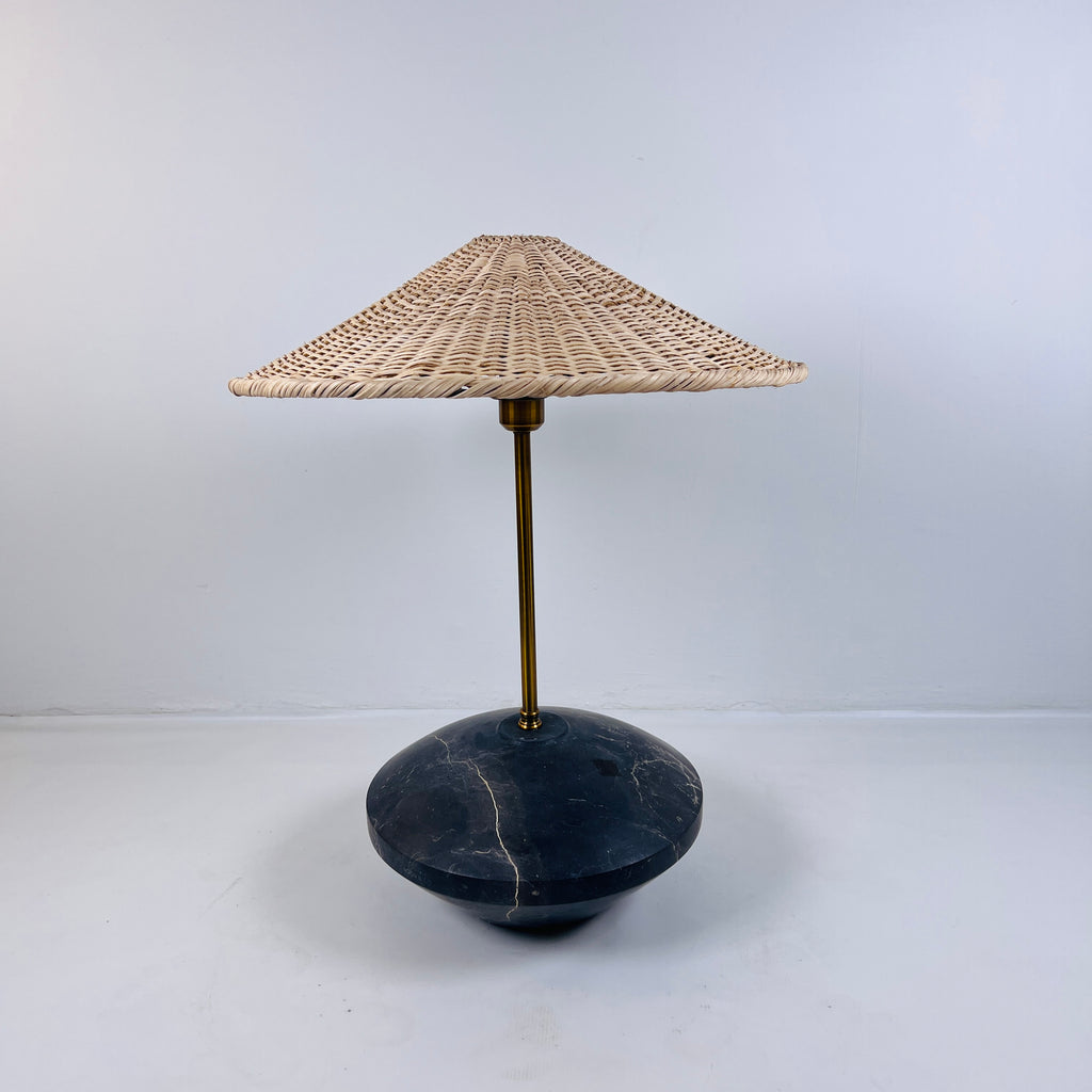 Black Golden Streaked Resort Table Lamp