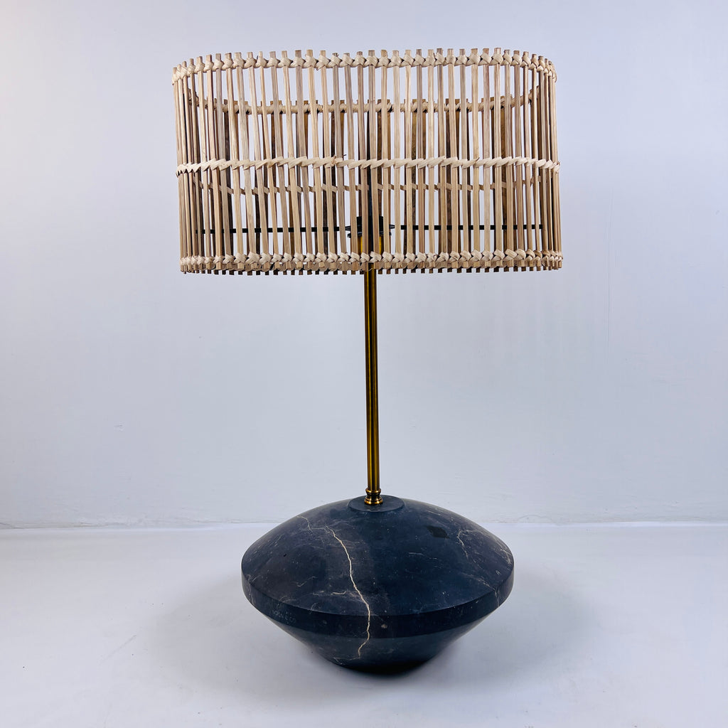 Black Golden Streaked Resort Table Lamp