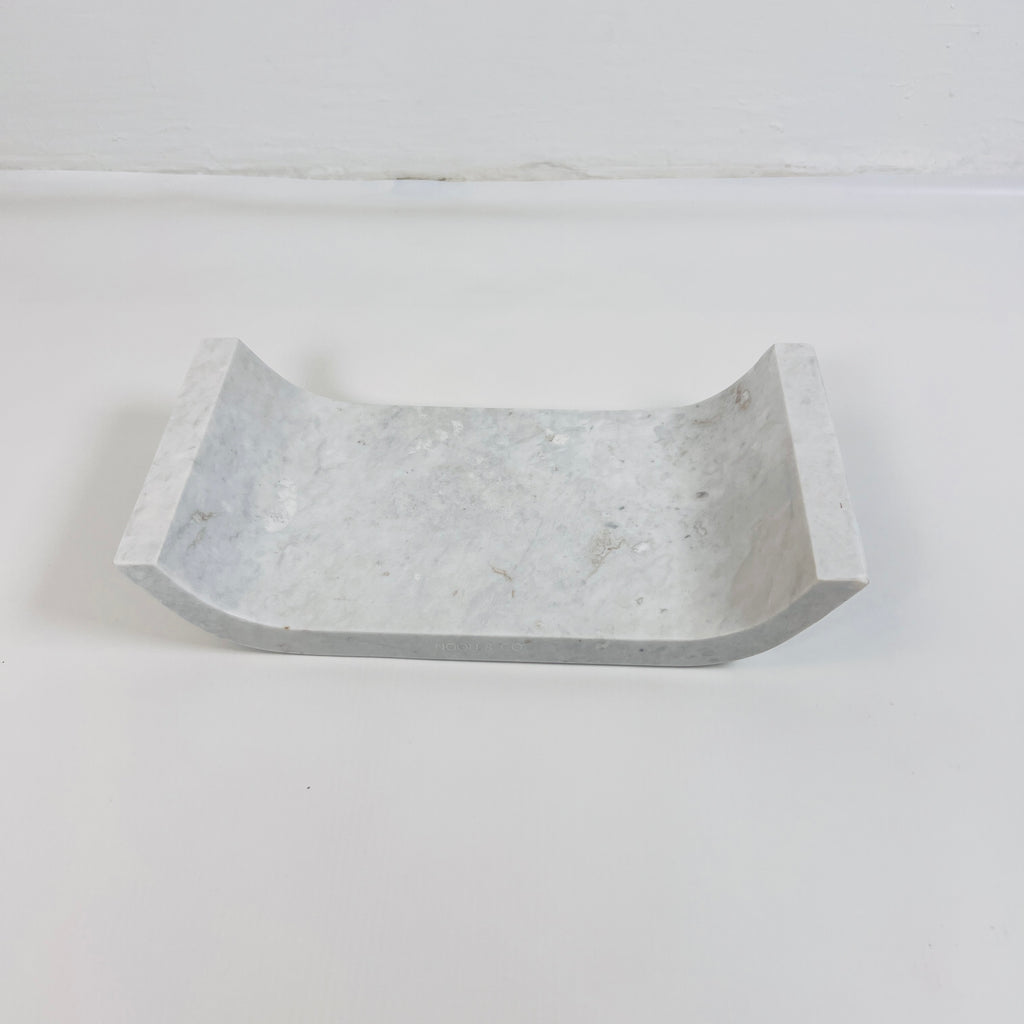 Travertine Grey Curved Tray